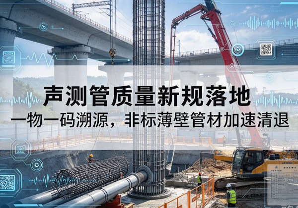 九台声测管质量新规落地，一物一码溯源，非标薄壁管材加速清退